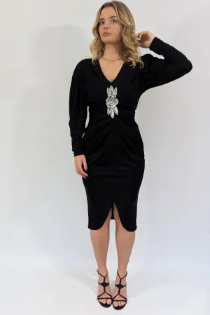 1980s Zandra Rhodes Black Party Dress