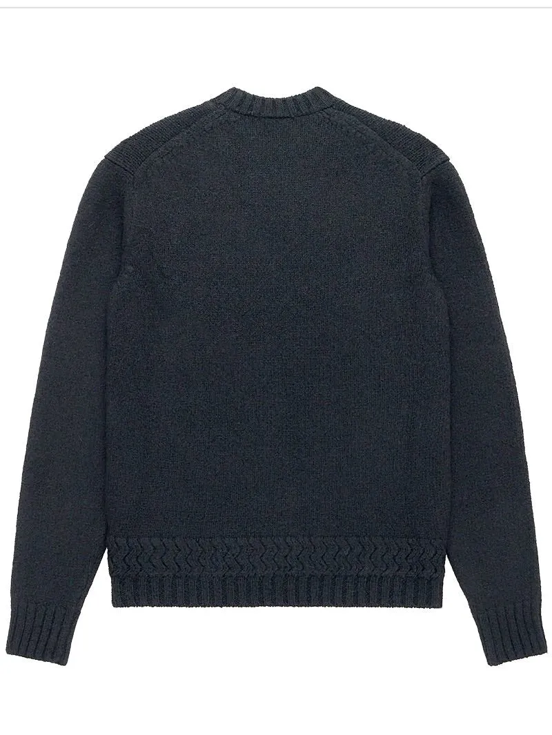 3sixteen Alpaca Crewneck Sweater Black