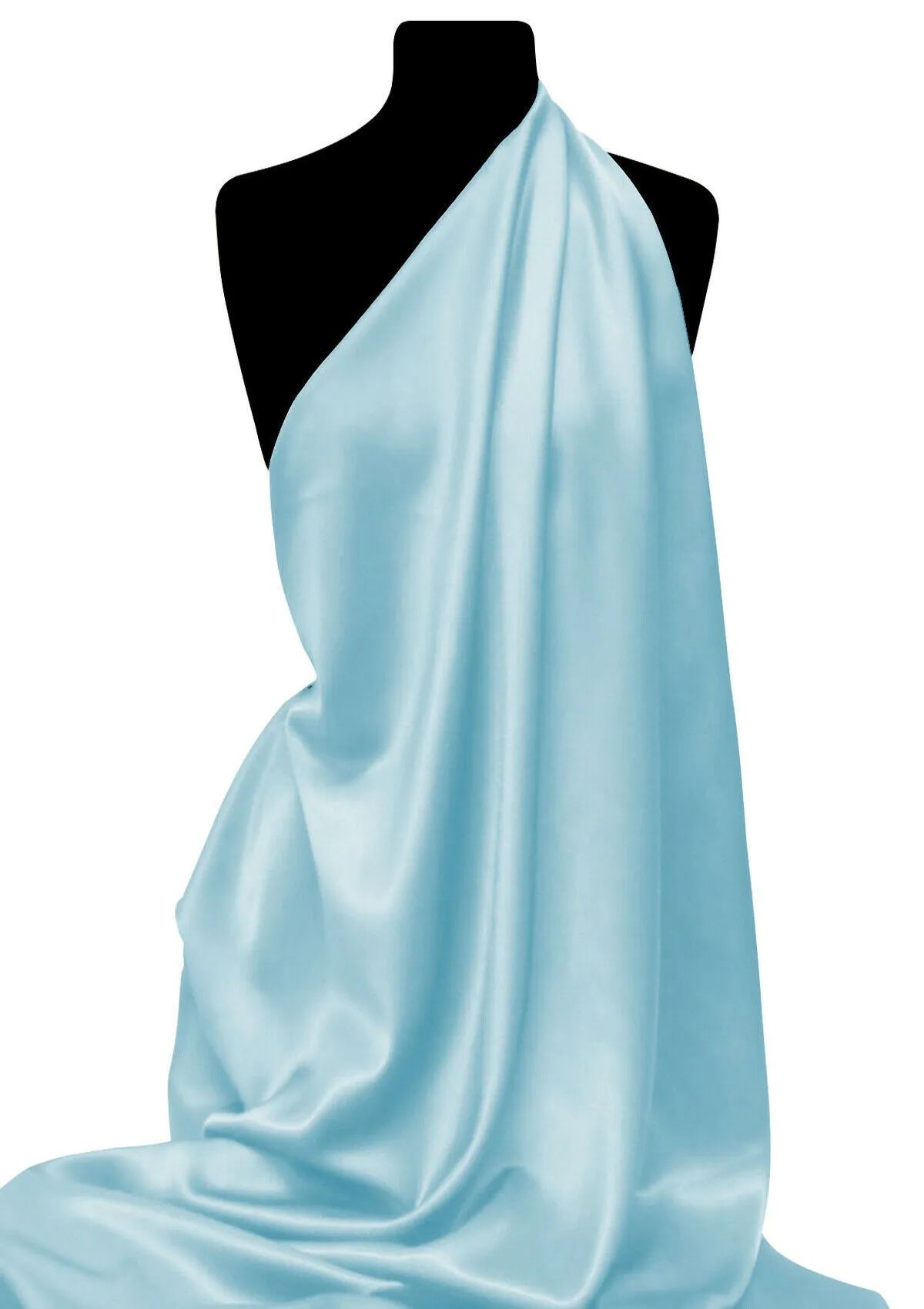Back Crepe Satin Fabric 58" Luxury Non Stretch Polyester Dressing & Crafting
