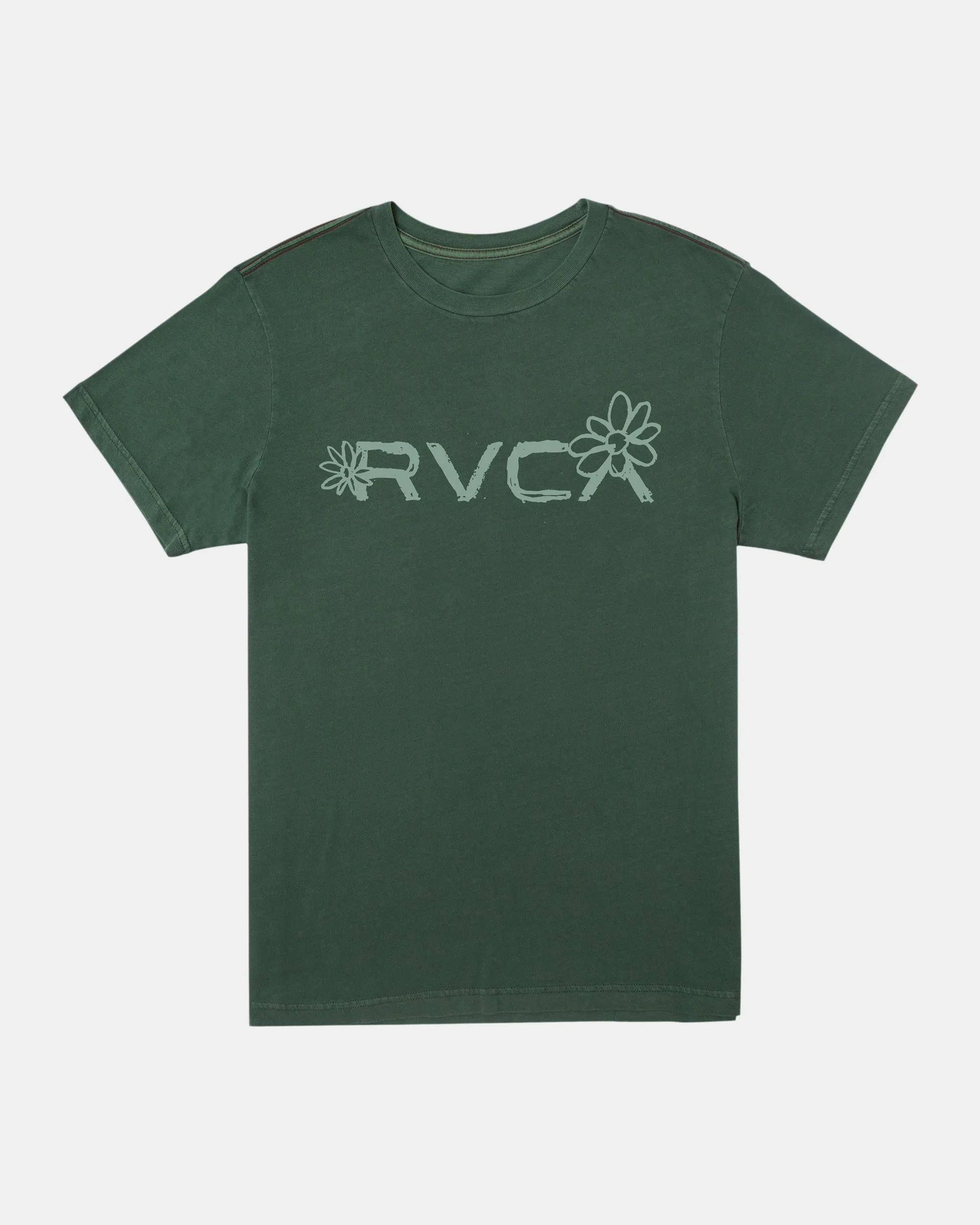 Big RVCA Bloom Tee - College Green