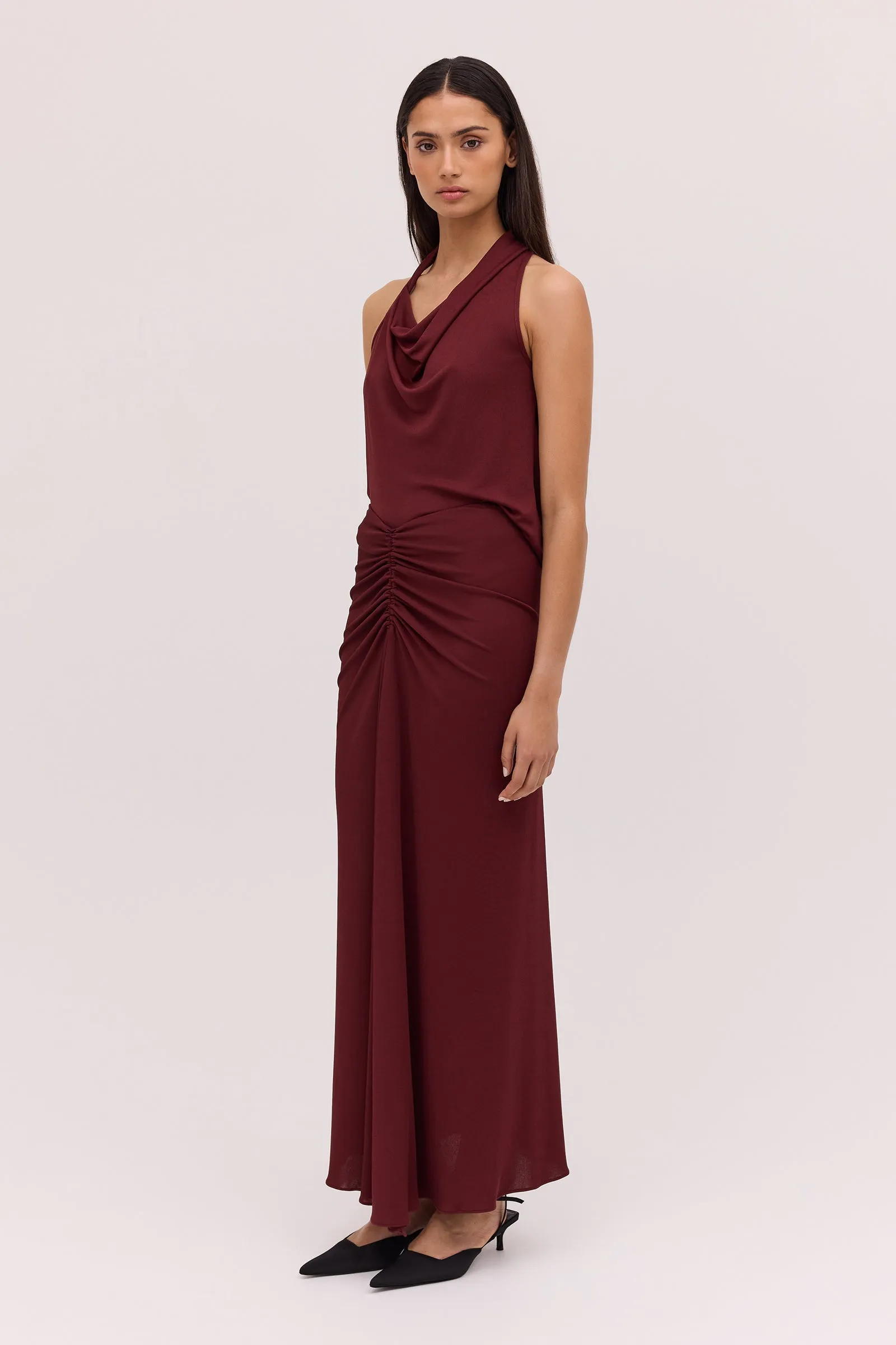 Burgundy Jersey Banksia Skirt