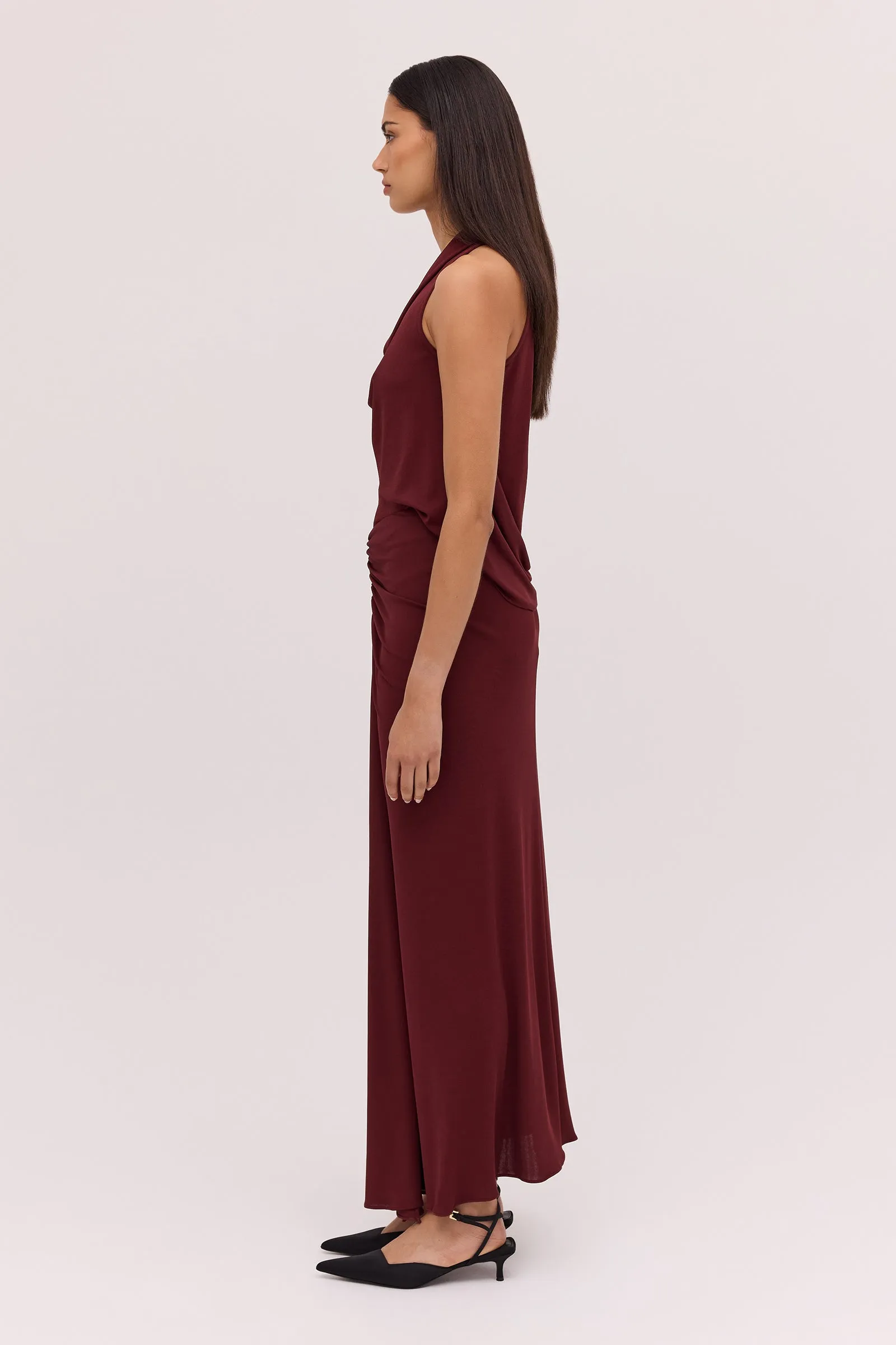Burgundy Jersey Banksia Skirt