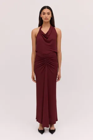 Burgundy Jersey Banksia Skirt