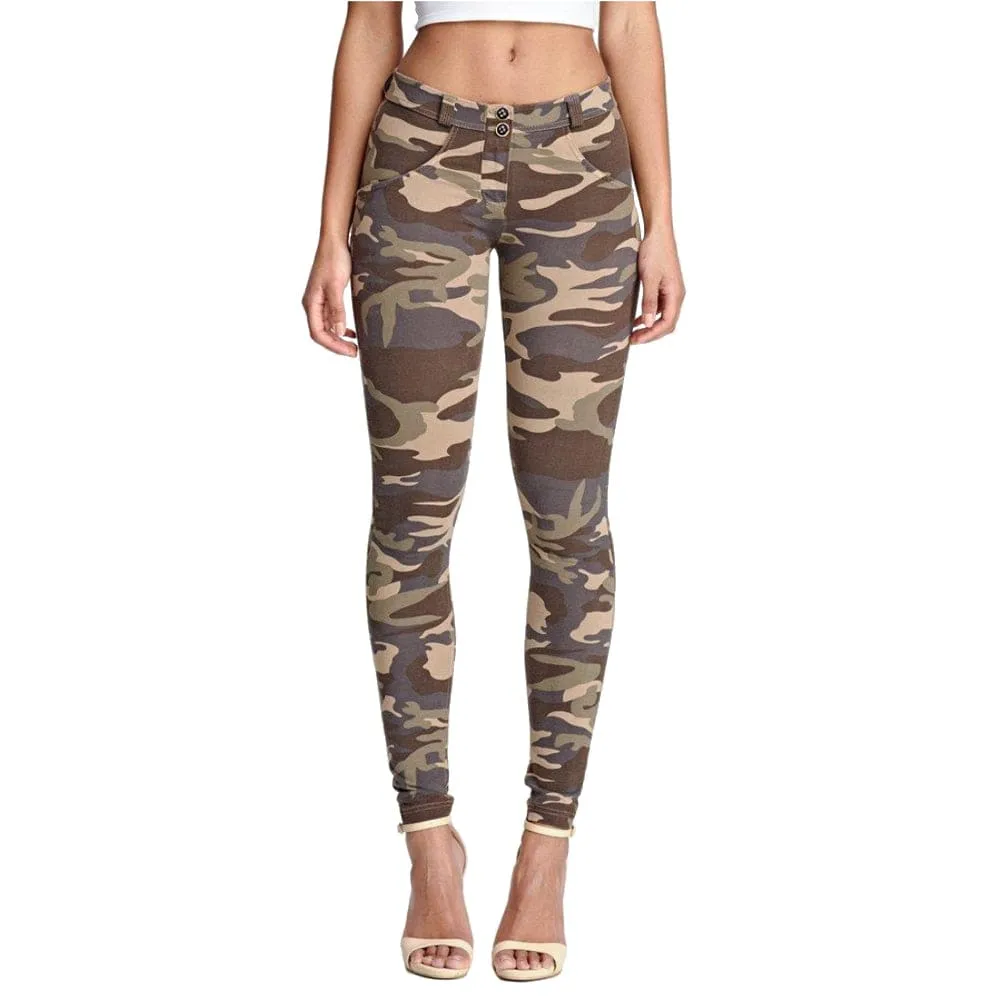 Camo Butt Lift Shapewear Jeggings