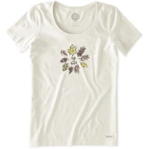 Circle Leaves Crusher Scoop T-Shirt by Life is good