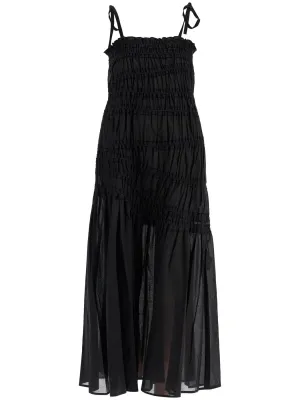 Cotton Voile Midi Dress