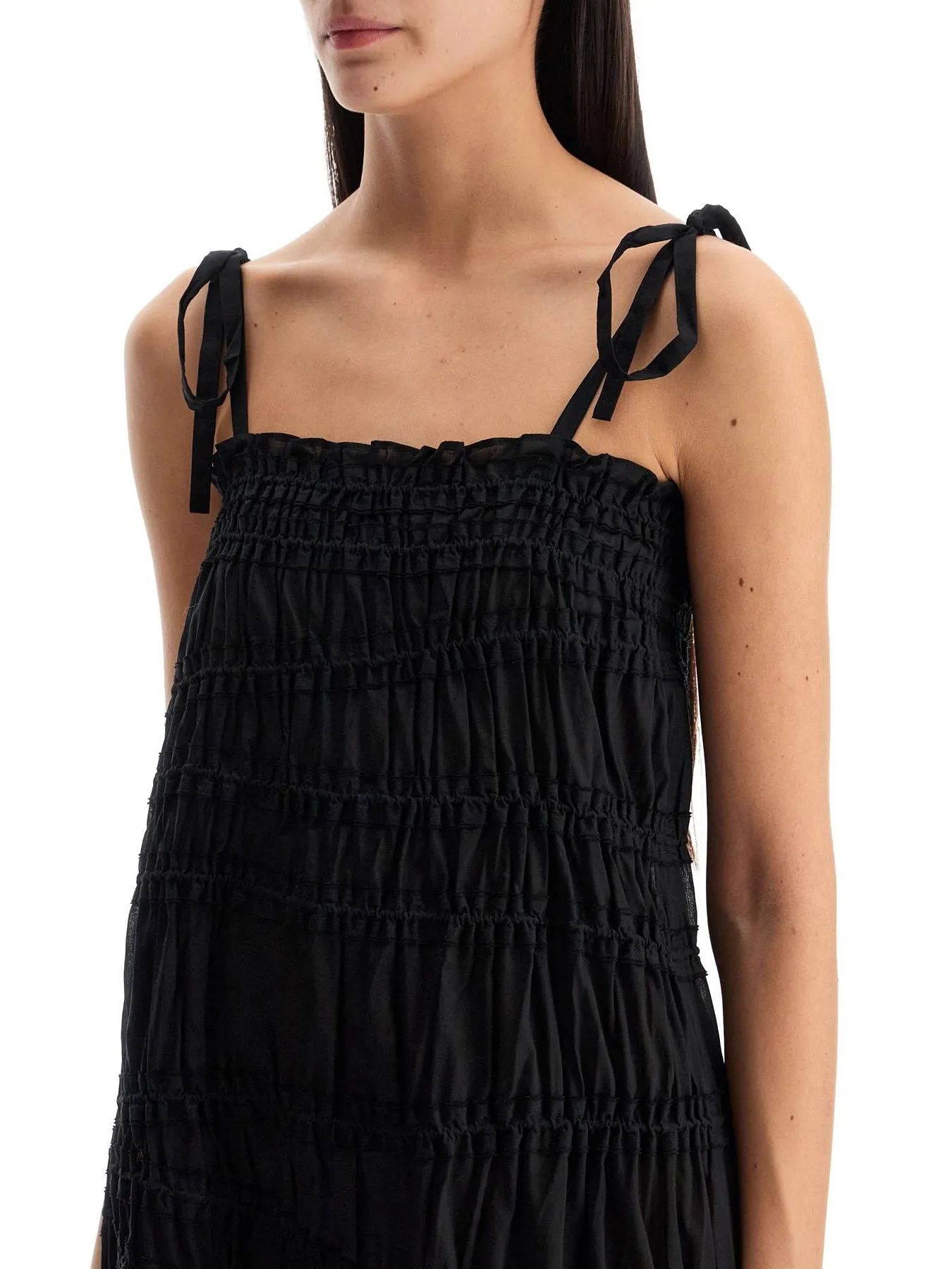 Cotton Voile Midi Dress