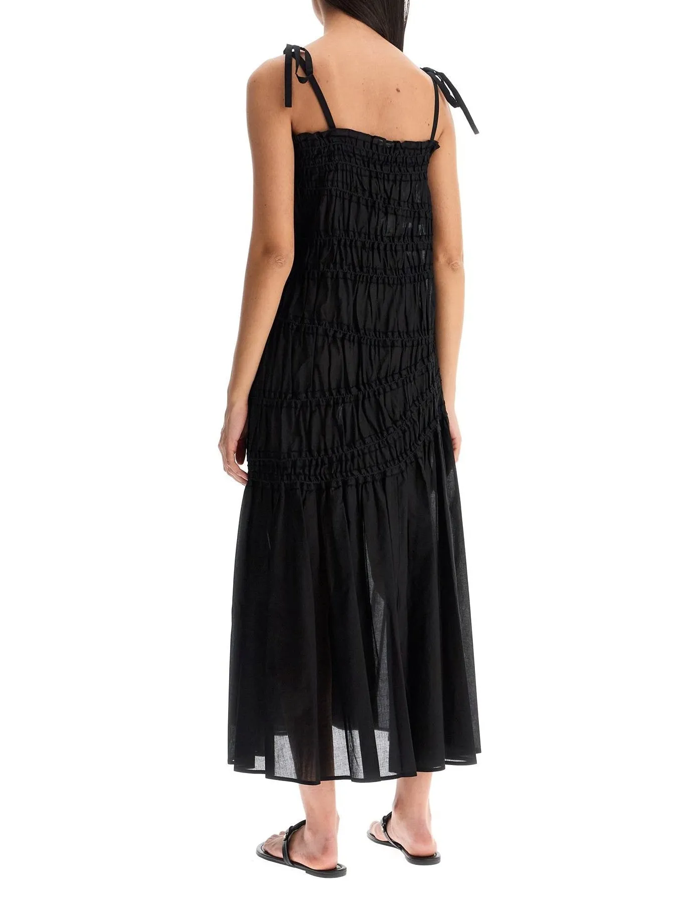 Cotton Voile Midi Dress