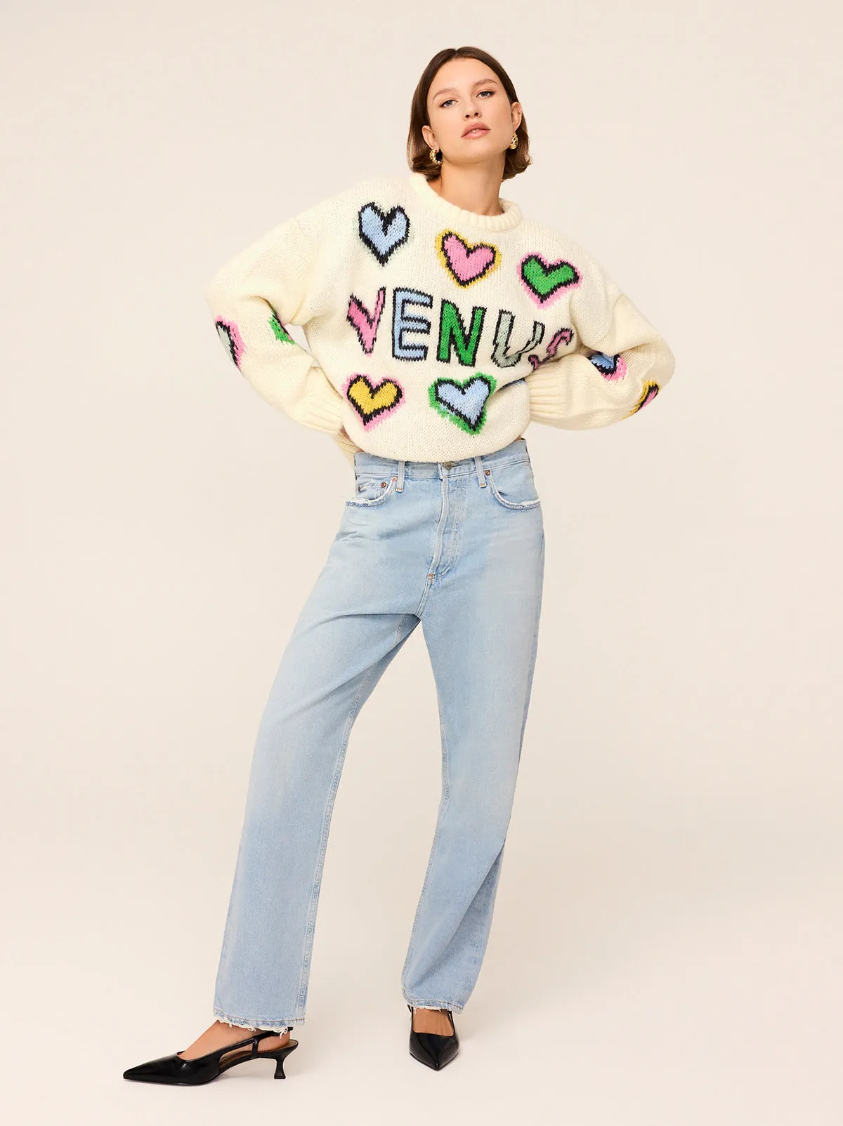 Darina Venus Intarsia Knit Sweater