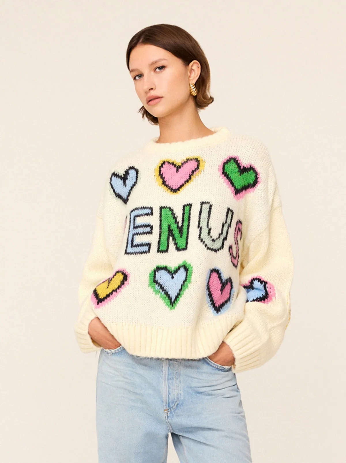 Darina Venus Intarsia Knit Sweater
