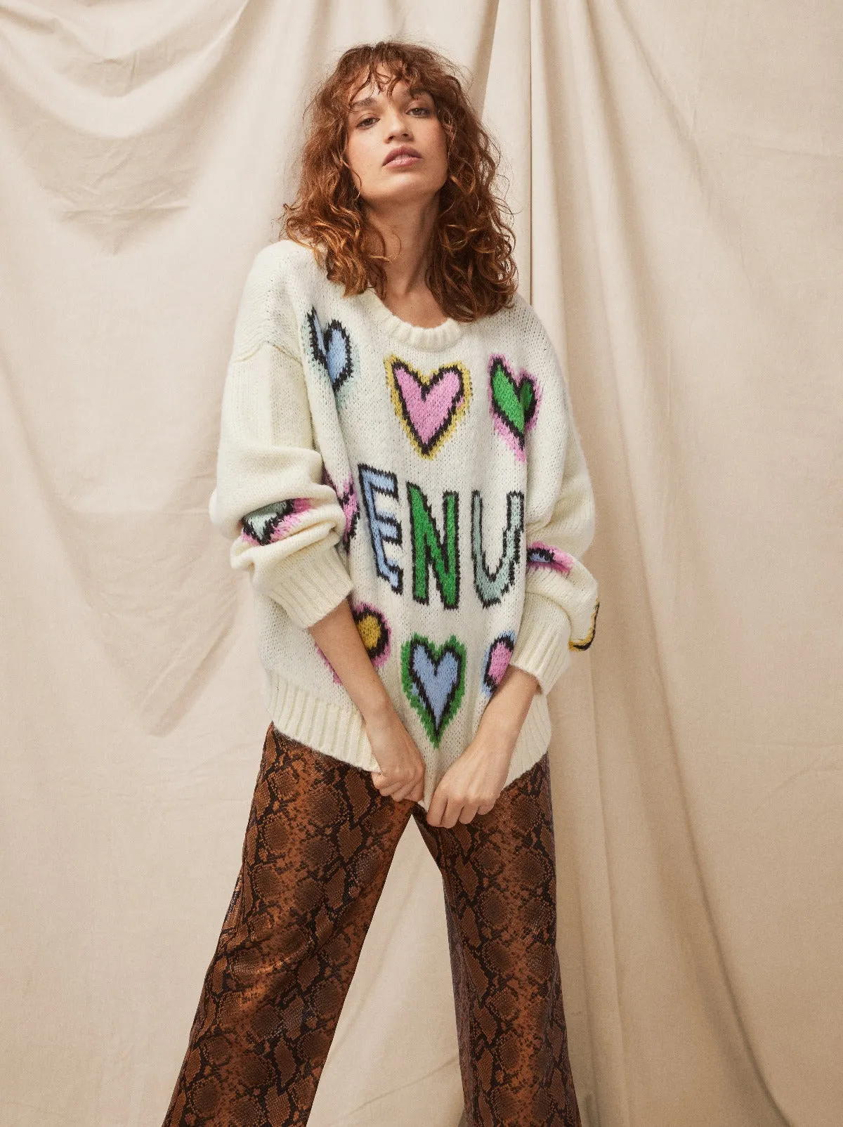 Darina Venus Intarsia Knit Sweater