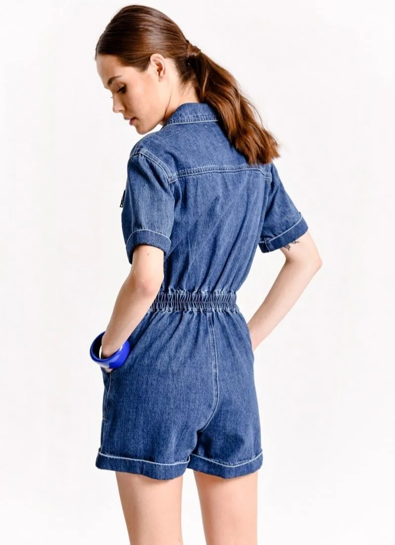 Denim Romper