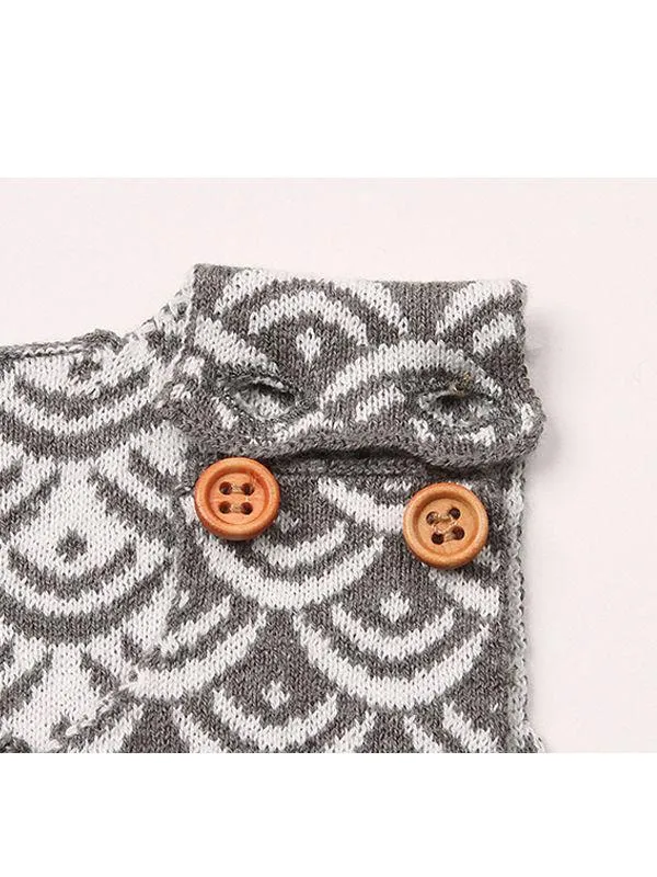 Fish Scales Onesies Knitted Sleeveless Bodysuit