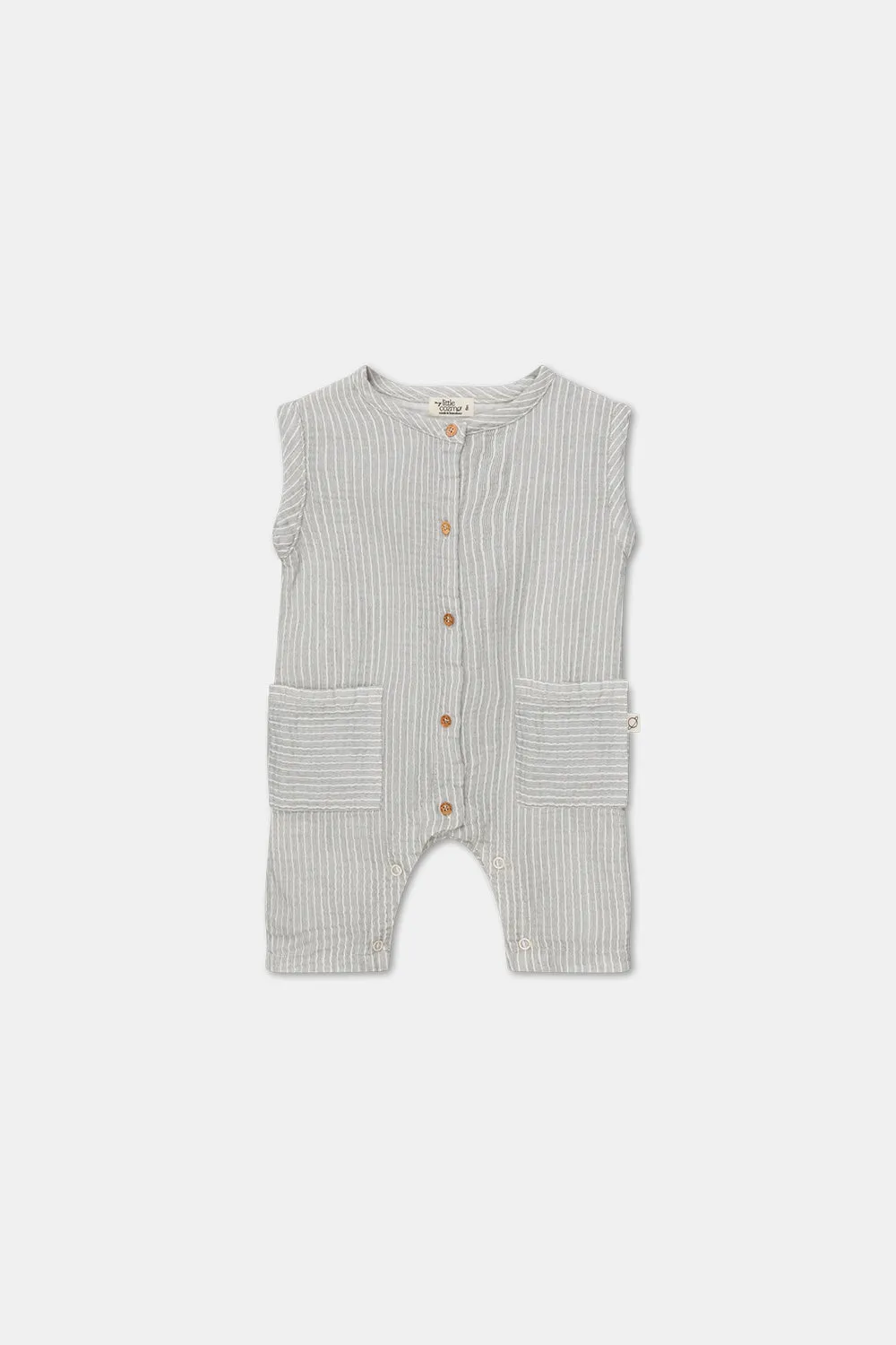 Gauze Stripe Baby Jumpsuit