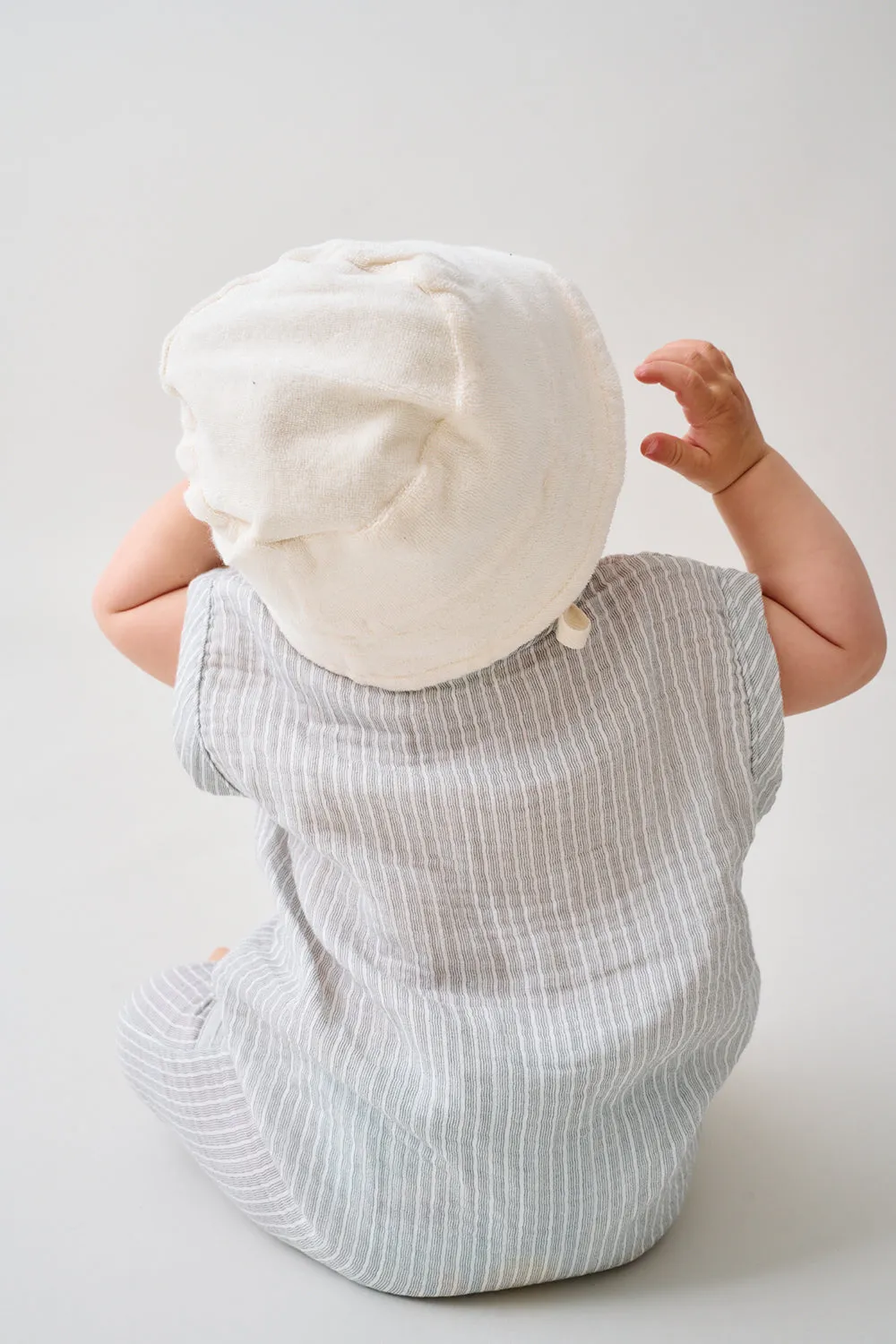 Gauze Stripe Baby Jumpsuit
