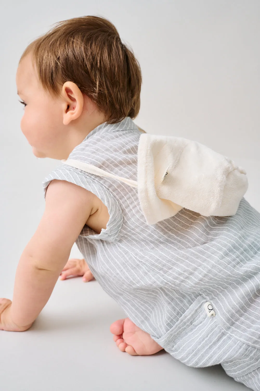 Gauze Stripe Baby Jumpsuit
