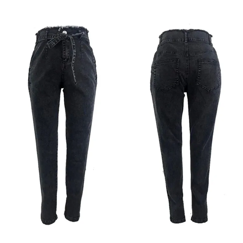 High Waist Stretch Denim