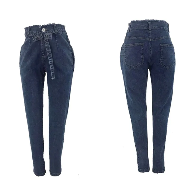 High Waist Stretch Denim