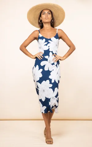 Jade Midi Dress In Navy Bloom
