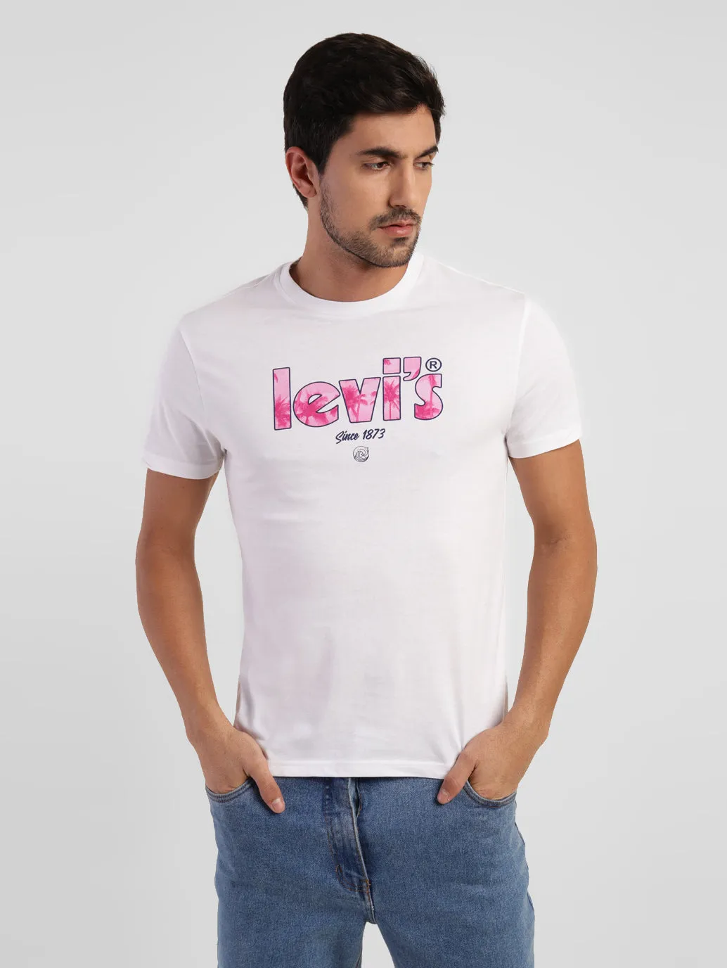 Men's Brand Logo Slim Fit T-shirt