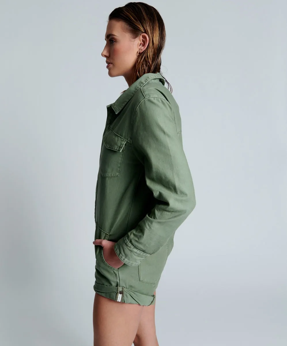 OneTeaspoon WOMENS SUPER KHAKI CARGO PROPHECY JUMPSUIT - SUPER KHAKI