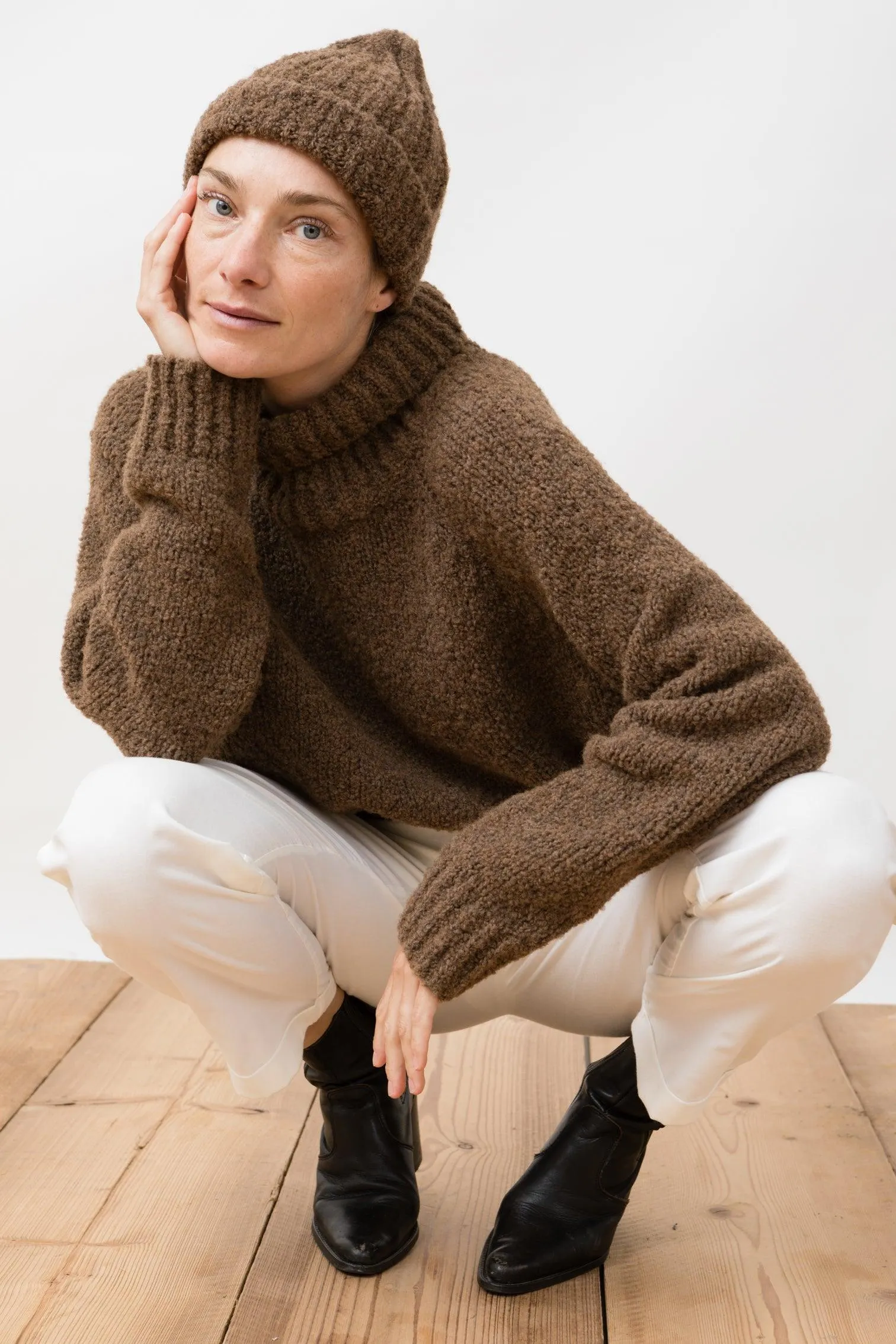 Oskar Beanie Undyed Chestnut