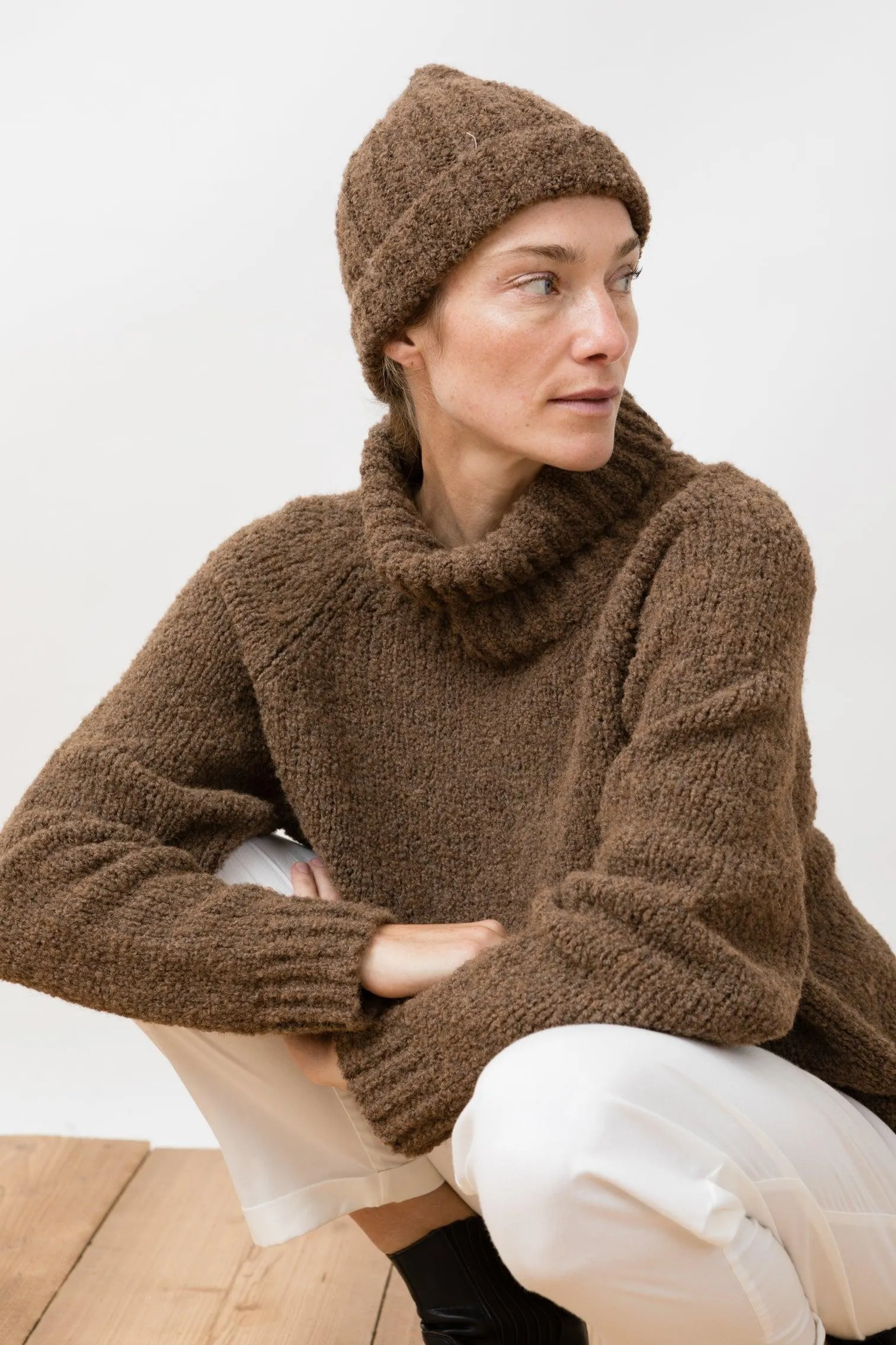 Oskar Beanie Undyed Chestnut