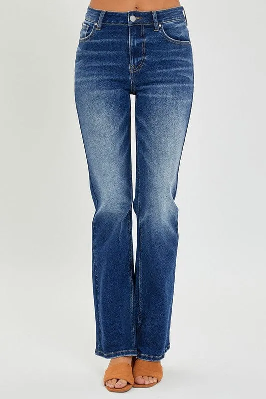 Risen Mid Rise Relaxed Bootcut Jeans