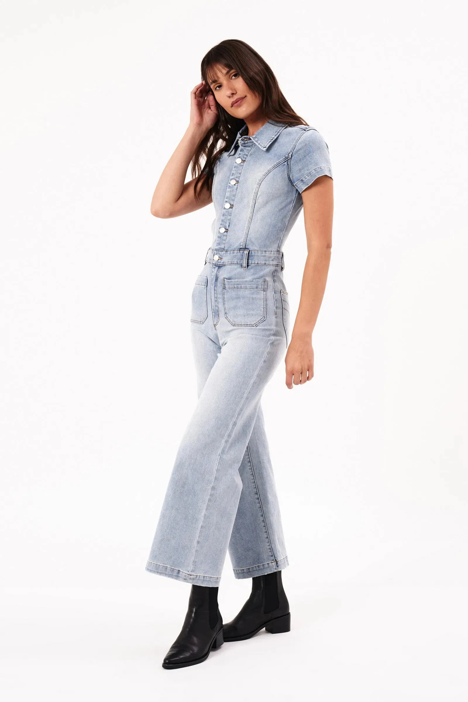 Rolla's Sailor Jumpsuit - Light Vintage Blue