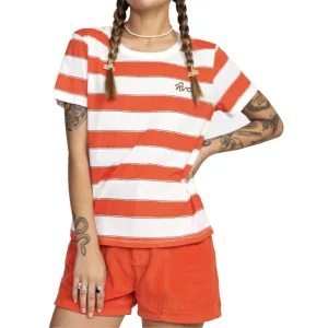 RVCA STRIPE S/S TEE - REO