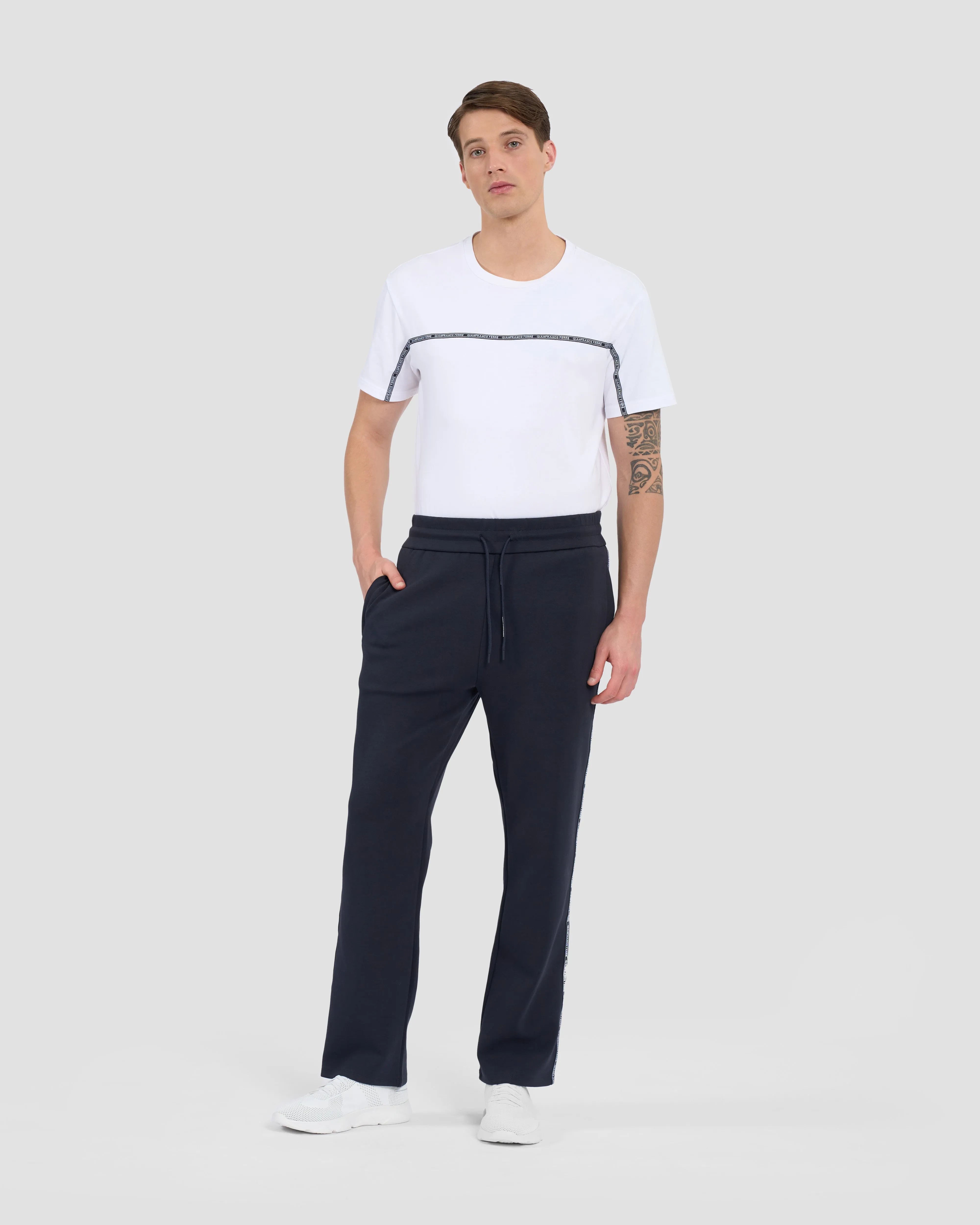 Side Logo Taped Track Pants