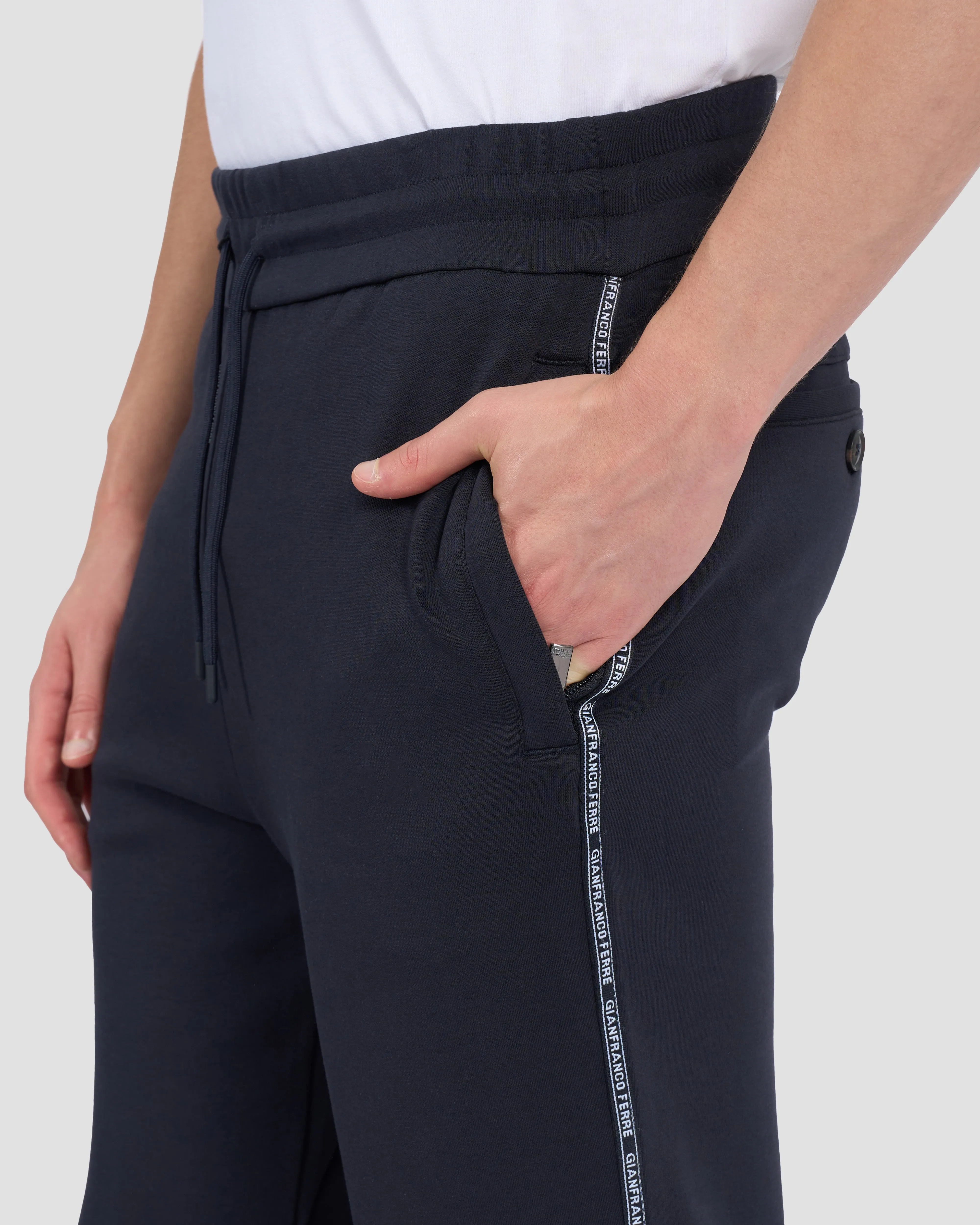 Side Logo Taped Track Pants
