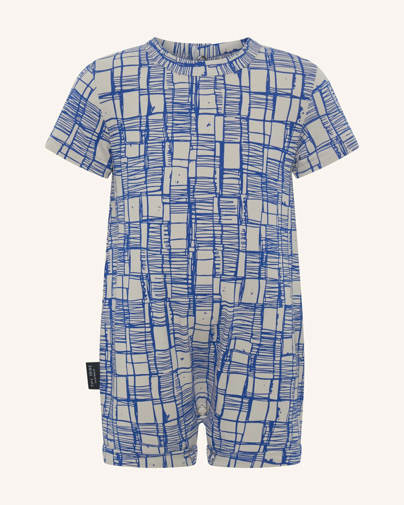 Sketched Check Romper