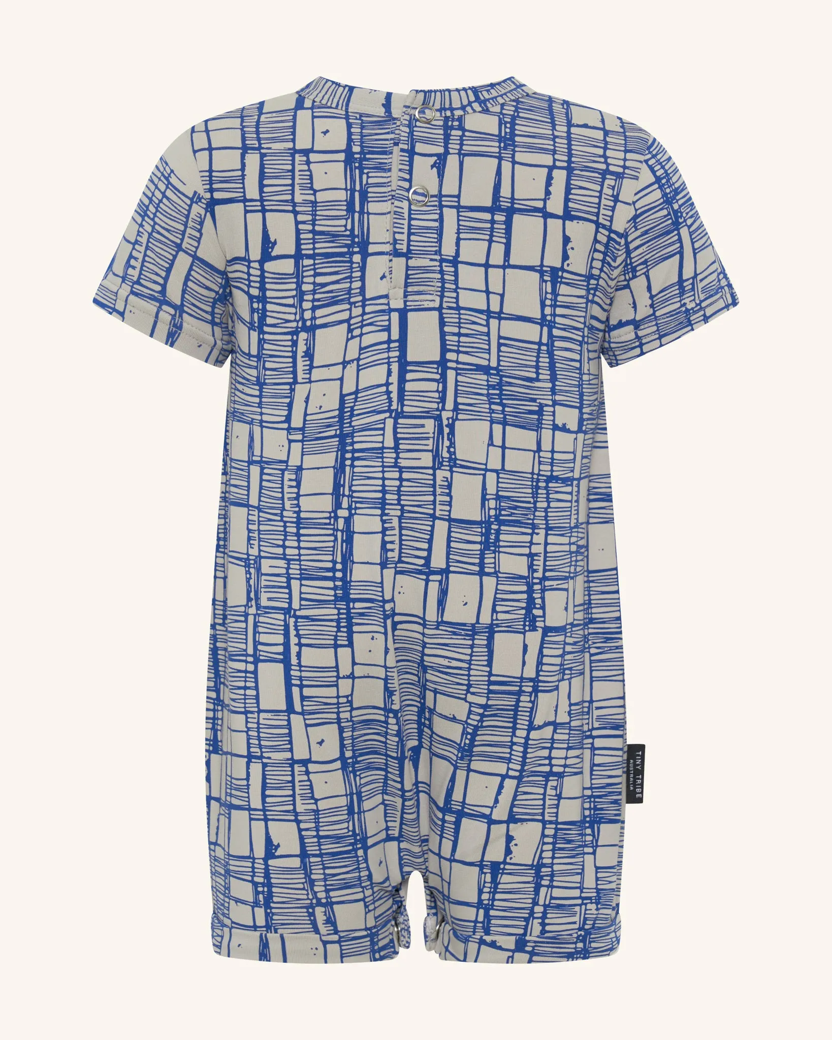 Sketched Check Romper