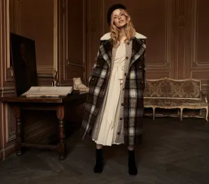 THALIA COAT -- DARK BROWN