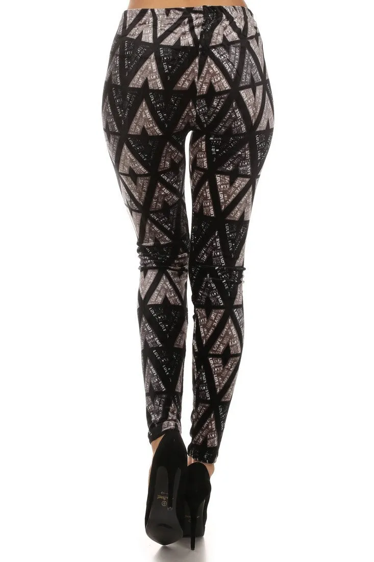 The LOVE Tribal Velour Legging