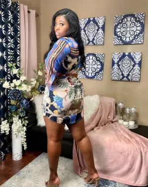 The "Wild Blue" Shirt Dress