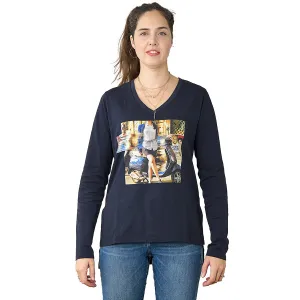 The Violet Long Sleeve Tee - Parking In Rome