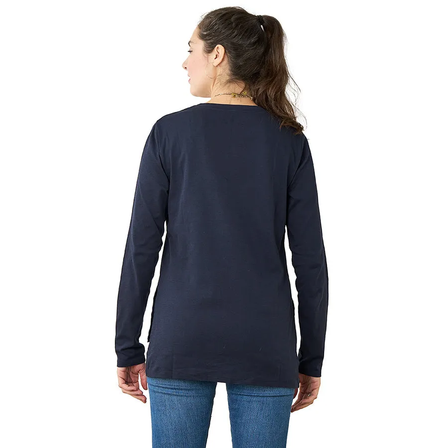 The Violet Long Sleeve Tee - Parking In Rome