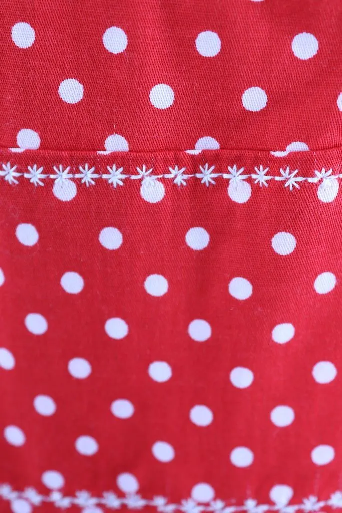 Vintage Red Polka Dot Jumpsuit
