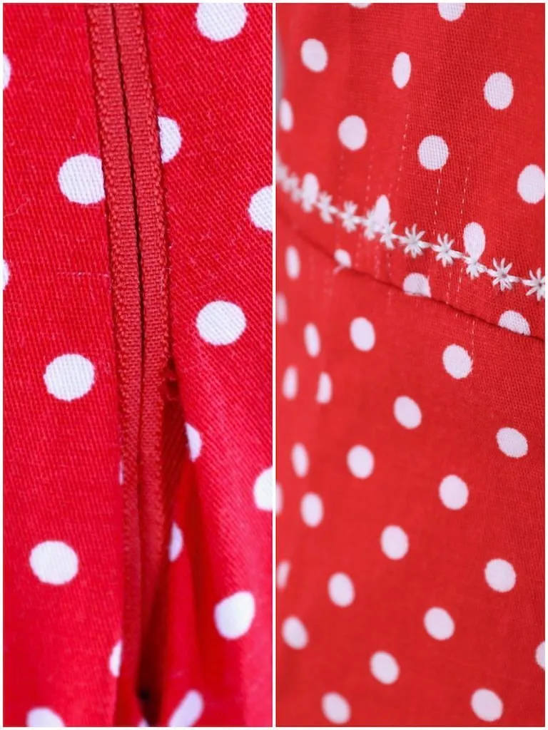 Vintage Red Polka Dot Jumpsuit