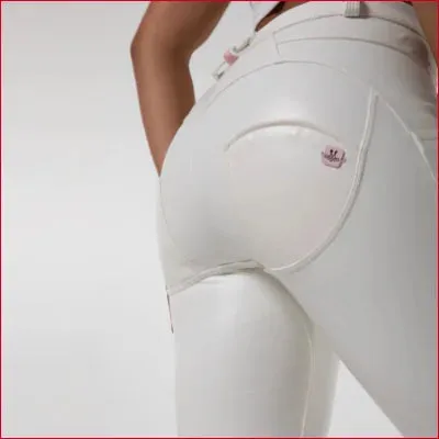 White Faux Leather Leggings for Women - XXS-XXXL Sizes