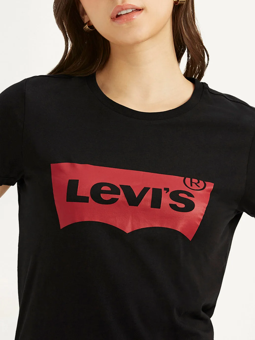 Women's Brand Logo Crew Neck T-shirt