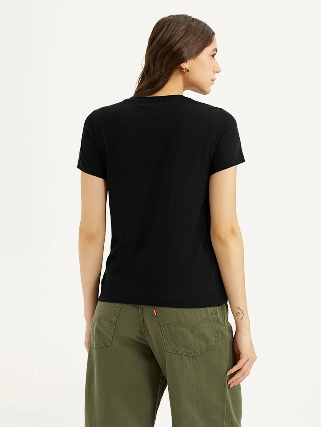 Women's Brand Logo Crew Neck T-shirt