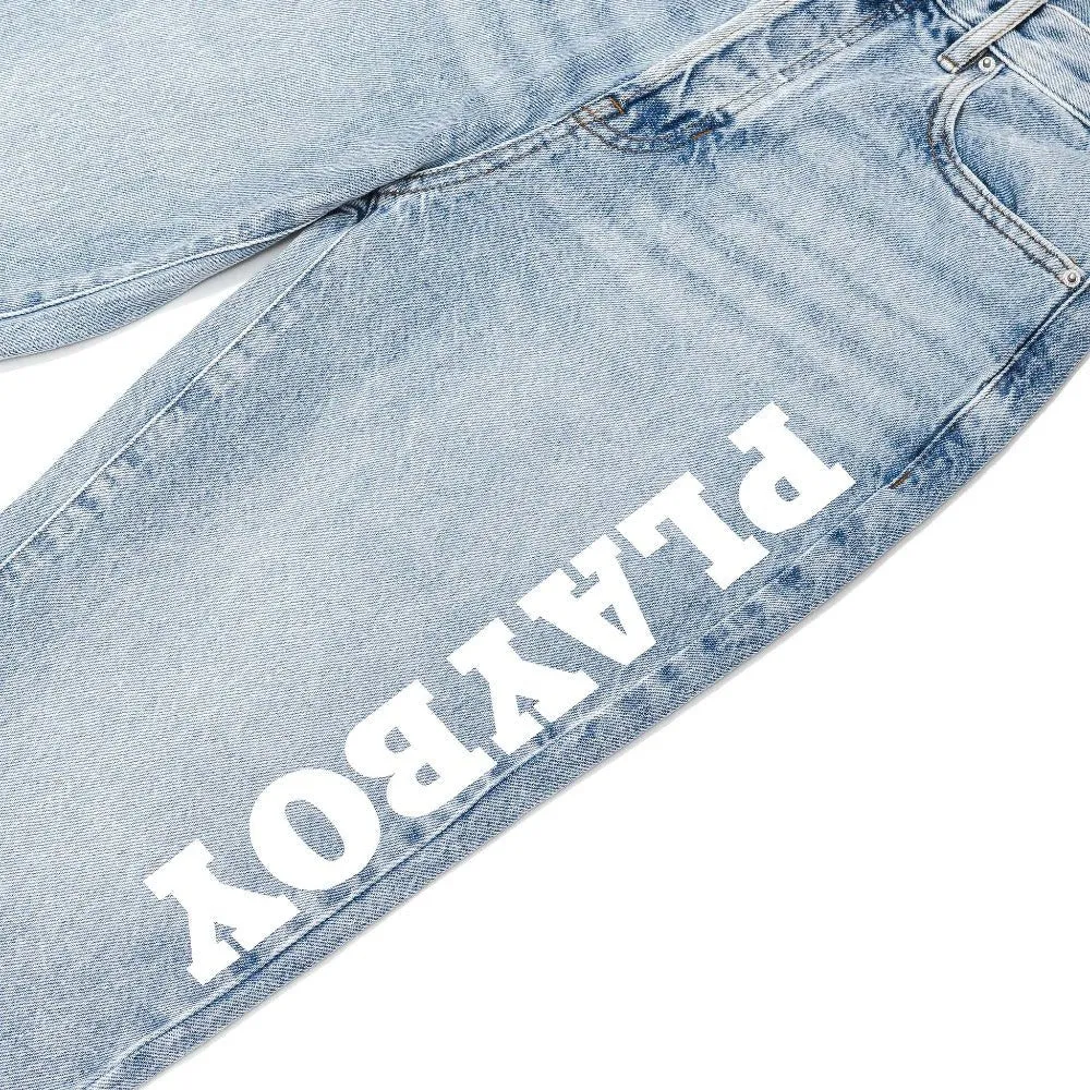 Women's High Rise Straight Leg Masthead Denim Pants