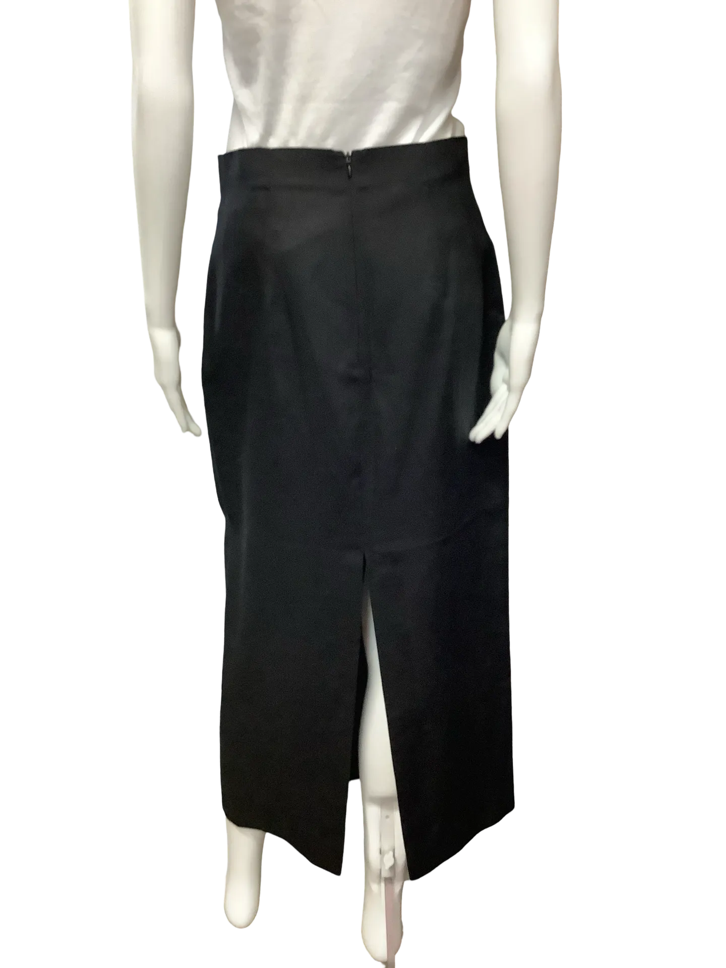 Zara Pencil Skirt Maxi Black Size: S